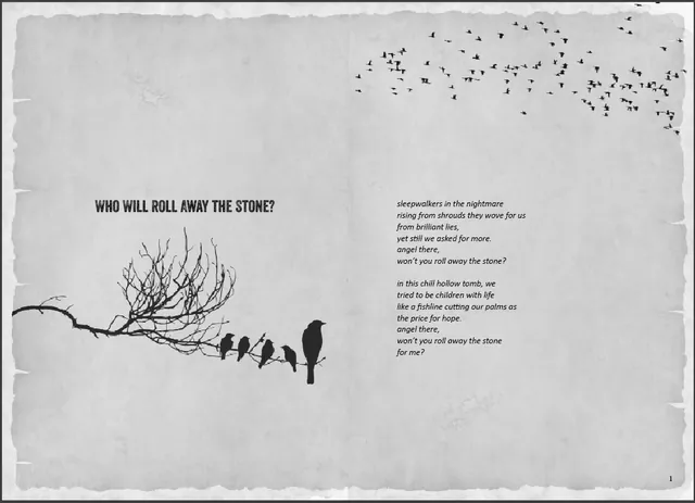 Adobe InDesign: Poetry Books layout example 4