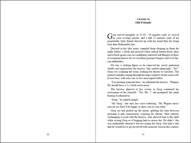 Adobe InDesign: Fiction Novels layout example 2