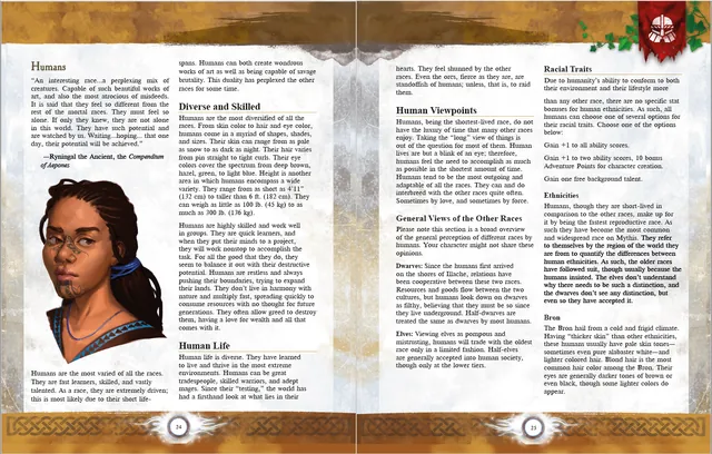 Adobe InDesign: RPG Guide Books layout example 1