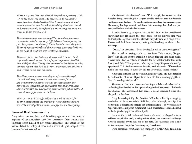 Adobe InDesign: Fiction Novels layout example 1
